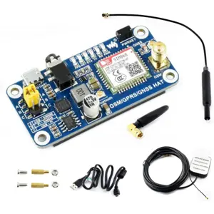 Placa HAT de comunicação móvel (GSM/GPRS 2G) com GPS e Bluetooth para Raspberry Pi