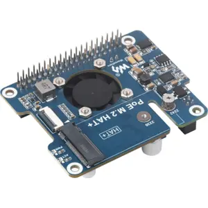 Placa HAT+ com PoE e Interface M.2 NVMe PCIe para Raspberry Pi 5