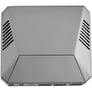 Caixa de alumínio para Raspberry Pi 4B c/ ventoinha e suporte para SSD M.2 SATA