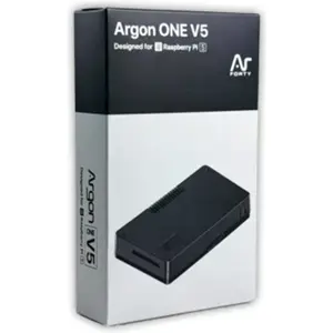 Caixa de alumínio para Raspberry Pi 5 c/ ventoinha e suporte 2× SSD M.2 NVMe