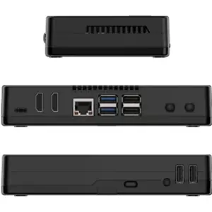 Caixa de alumínio para Raspberry Pi 5 c/ ventoinha e suporte 2× SSD M.2 NVMe