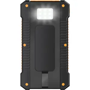 Powerbank Solar 6.000mAh c/ Lanterna LED (2x USB-A + 1x USB-C) 12W - IP65