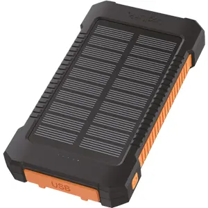 Powerbank Solar 6.000mAh c/ Lanterna LED (2x USB-A + 1x USB-C) 12W - IP65