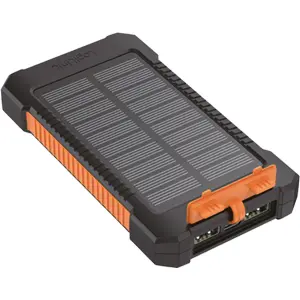 Powerbank Solar 6.000mAh c/ Lanterna LED (2x USB-A + 1x USB-C) 12W - IP65