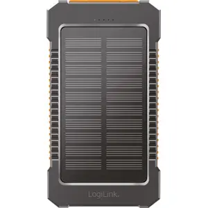 Powerbank Solar 6.000mAh c/ Lanterna LED (2x USB-A + 1x USB-C) 12W - IP65