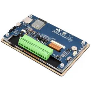 Placa de Desenvolvimento ESP32-S3 com Ecrã Tátil 5'', Wi-Fi, BLE, RS485, CAN, I²C e DI/DO