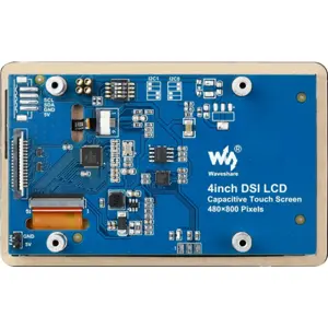 Ecrã Tátil IPS 4'' (480×800) DSI + I²C para Raspberry Pi