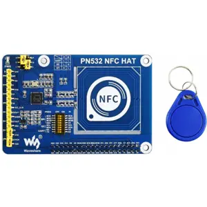 Placa HAT de NFC/RFID 13.56 MHz p/ Raspberry Pi com PN532 e I²C/SPI/UART