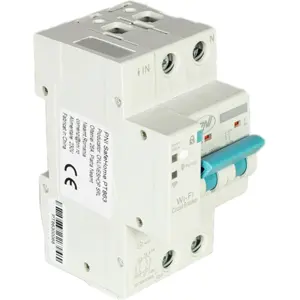 Disjuntor automático inteligente WiFi ajustável de 1 a 63A (compatível com Tuya)