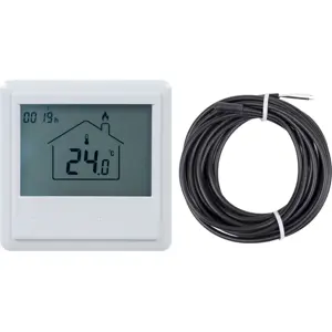 termostato inteligente Wi-Fi de piso radiante / Termoacumuladores 16A (compatível c/ Tuya)