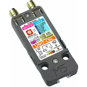 Módulo de comunicação LoRa c/ ESP32-C6, Wi-Fi 6, OLED 0.66' p/ Meshtastic