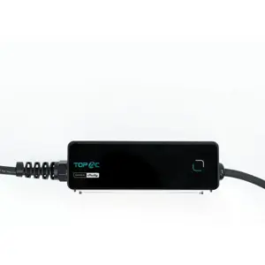 Carregador portátil para EV c/ display + Wi-Fi + BT - trifásico 6-16A 11kW - CEE 16A - Tipo 2 - IP65 - 5.6m - Powered by Shelly