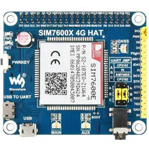 Placa HAT de comunicación móvil (4G / 3G / 2G) con GPS para Raspberry Pi