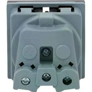 Módulo de toma Schuko 230V 5A para soporte de Wall Display – Negro