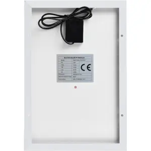 Painel fotovoltaico policristalino 12V (17.6V) 0.57A 10W - 340×232mm