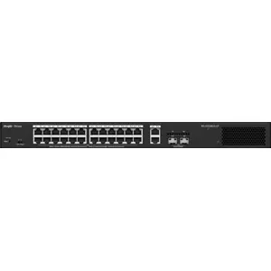Switch 26P Gigabit 10/100/1000Mbps (24 PoE+) + 2x SFP montável em rack