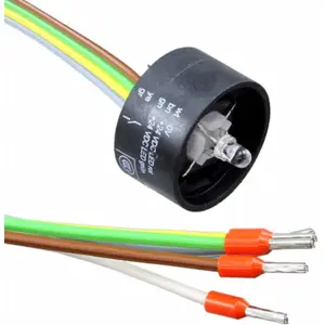 Elemento de Comutação de Curso Curto, 1NO, 0.1A, 42V, LED Bicolor 24V, com Fios - EAO 84-8515.8640