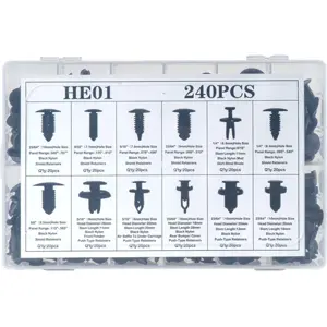 Kit de molas rebite de fixação em plástico (240 und.)