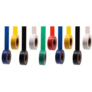 Conjunto 10 cintas aislantes PVC (varios colores) 16mm x 10m