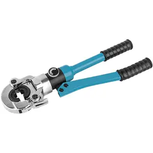 Alicate hidráulico p/ tubos multicamada PEX-AL-PEX + 12 matrizes