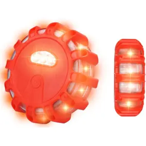Luz LED de emergência e segurança para viaturas c/ Íman e Gancho