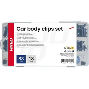Kit de molas de fixação em plástico e ferramentas (83+18 pcs)