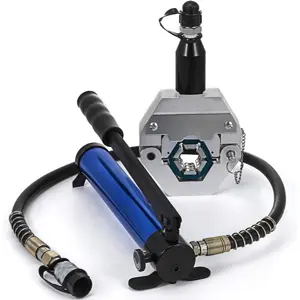 Alicate hidráulico de cravar para mangueiras A/C 8T + 7 matrizes