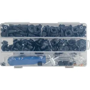 Kit de molas de fixação em plástico e ferramentas (83+18 pcs)