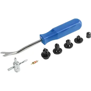 Kit de molas de fixação em plástico e ferramentas (83+18 pcs)