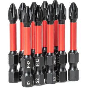Conjunto de bits PH2 1/4'' 50mm (10 unid.)