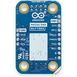 Módulo de interfaz con 3 botones, 3 LEDs y conectores Qwiic (I²C)