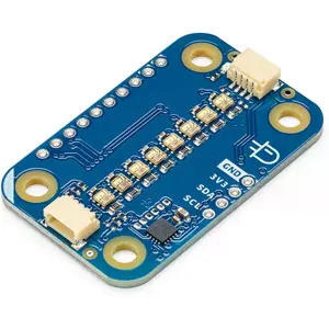 Módulo com 8 LEDs RGB Endereçáveis e Conetores Qwiic (I²C)