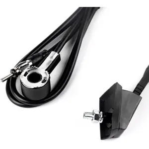Antena auto-rádio AM/FM universal exterior 410mm c/ base fixação no tejadilho