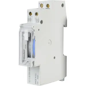 Interruptor horário analógico para calha DIN - Diário 1 Canal SPST-NO 16A 230V