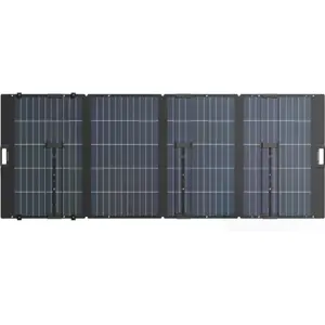 Painel fotovoltaico monocristalino dobrável p/ Power Station 34.5V 11.7A 400W c/ cabo 3.5m XT60 - 967x2509mm