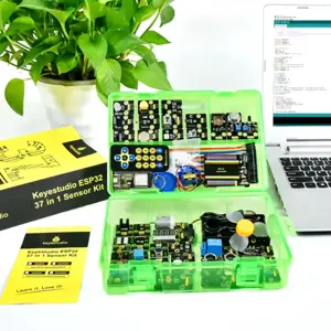 Kit de desenvolvimento ESP32 com placa, 37 módulos e 59 projetos Arduino e MicroPython