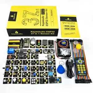 Kit de desenvolvimento ESP32 com placa, 37 módulos e 59 projetos Arduino e MicroPython