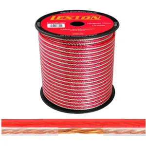 Fio de coluna vermelho/preto 2x4.0mm² CCA 100m