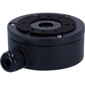 Caixa de conexões p/ câmaras Dome ou Bullet Ø100x43mm - preta