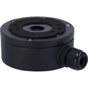 Caixa de conexões p/ câmaras Dome ou Bullet Ø100x43mm - preta