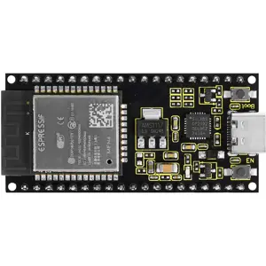 Placa de Desenvolvimento IoT ESP32-WROOM c/ Wi-Fi, Bluetooth, USB-C e Pinos Soldados