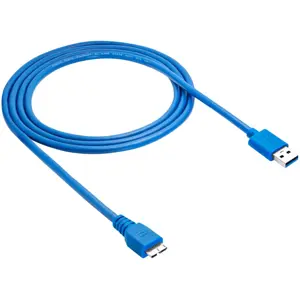 Cabo SuperSpeed USB3.0 A macho - micro-USB3.0 B macho 1.8m - Azul