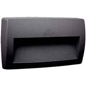 Aplique 230VAC c/ lâmpada LED 1xR7s 10,5W (3 temp. cor) - IP55 - preto