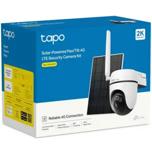 Câmara IP (4G LTE) Pan/Tilt 2K 3MP c/ bateria, IA, IR e Painel Solar - IP65