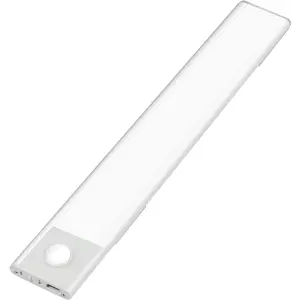 Luz LED con sensor de movimiento, 30 cm, 100 lm, 1100 mAh