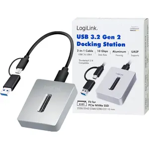 Estación de acoplamiento para discos M.2 NVMe - USB 3.2 Gen 2