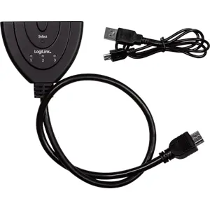 Comutador HDMI 4K/30Hz bidireccional  (1x3 ou 3x1)