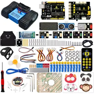 Kit de Robot Tanque de Lagartas para Aprendizagem de Programação Arduino/KidsBlock