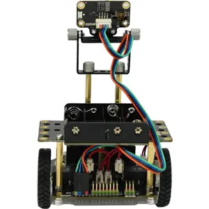 Robô Educativo micro:bit com Sensor Laser Matricial — Maqueen Plus V3 c/ suporte 4×AA