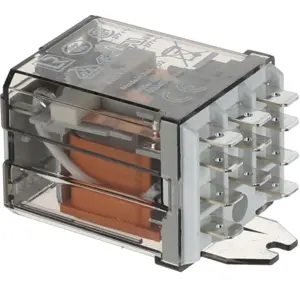 Relé industrial 230VAC 16A 3PDT (11 Faston)